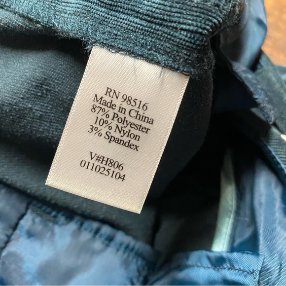 Coldwater Creek Deep Teal Lightweight Corduroy High Rise Wide Leg Pants Size 20W - Picture 14 of 15